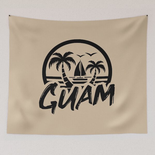 Item preview, GUAM - Chamarro - Pacific Islander - Tropical Ocean Beach - Black designed and sold by Darling DeDe.