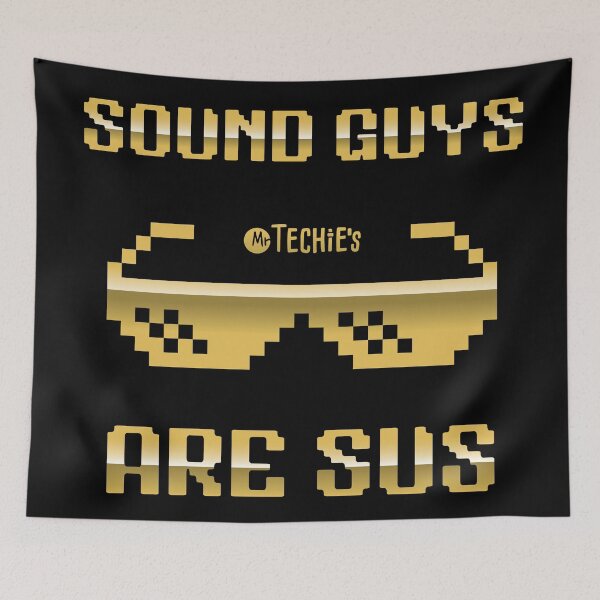 Item preview, Sound Guys Are SUS – Funny Worship Tech Crew and Audio Nerd Pixel Design designed and sold by MrTechies.