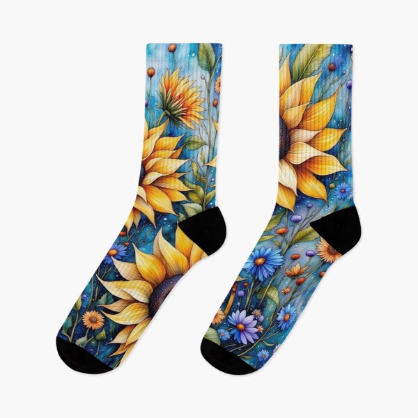 Item preview, Night Sky Sunflowers Blooming designed and sold by purplesensation.