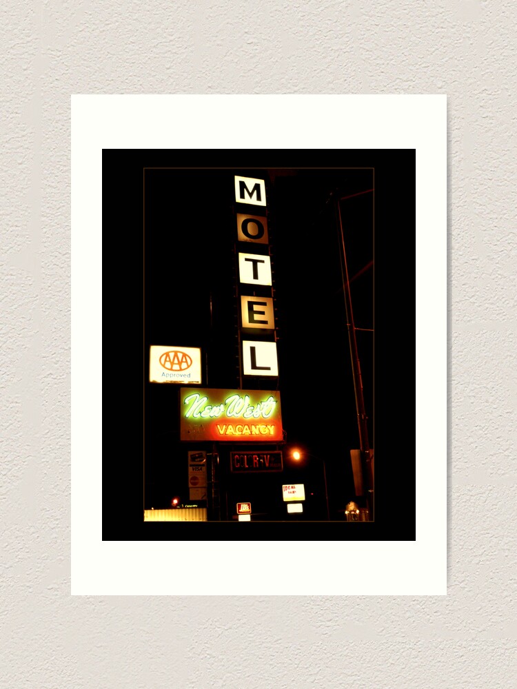 Thumbnail 2 of 3, Art Print, New West Motel designed and sold by jdempsey.