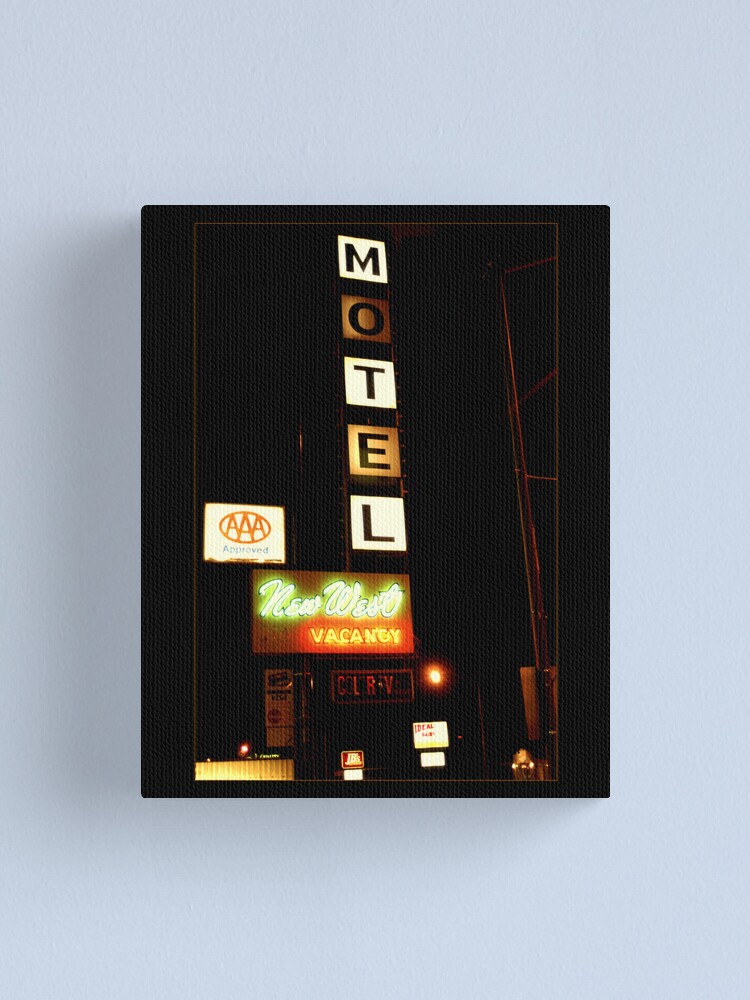 Thumbnail 2 of 3, Canvas Print, New West Motel designed and sold by jdempsey.