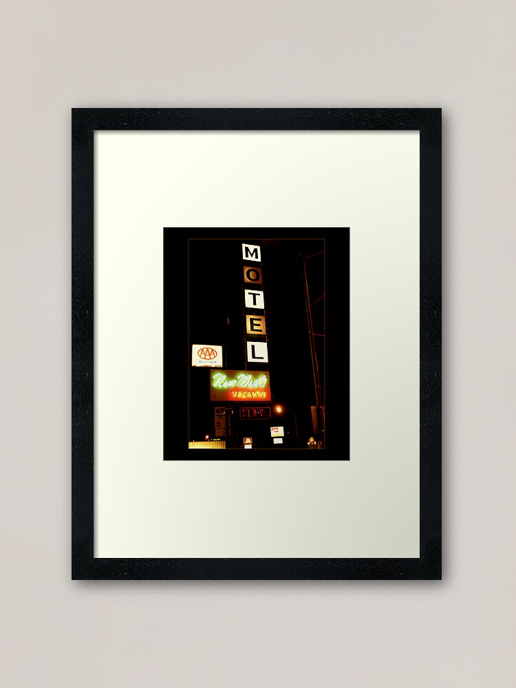 Thumbnail 2 of 7, Framed Art Print, New West Motel designed and sold by jdempsey.