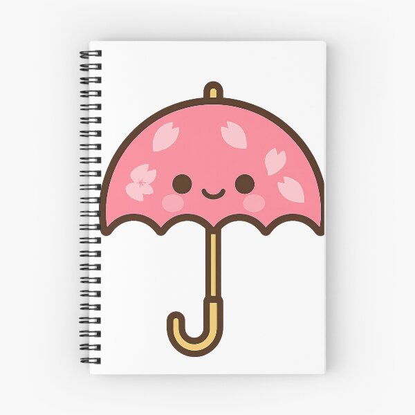 Item preview, Kawaii Cherry Blossom Umbrella Vector Illustration designed and sold by NipponPop.