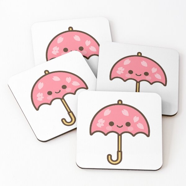 Item preview, Kawaii Cherry Blossom Umbrella Vector Illustration designed and sold by NipponPop.