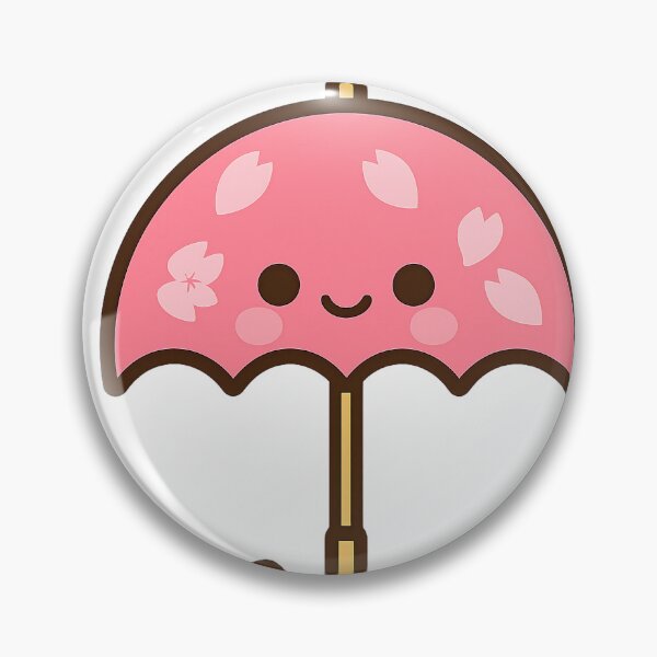 Item preview, Kawaii Cherry Blossom Umbrella Vector Illustration designed and sold by NipponPop.