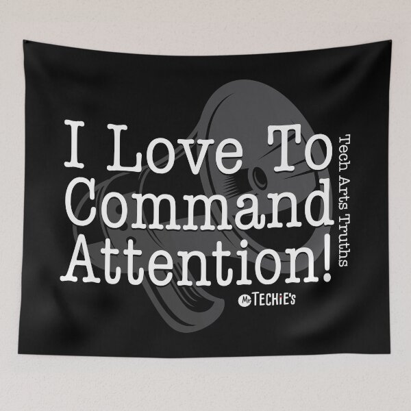 Item preview, I Love to Command Attention – Worship Director and Tech Leader Statement Design designed and sold by MrTechies.
