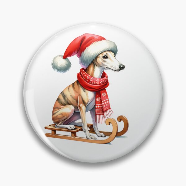 Item preview, Christmas Whippet Dog On A Sled designed and sold by TheAnimalZ00.