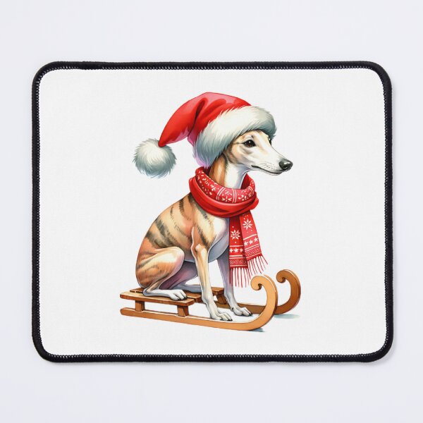 Item preview, Christmas Whippet Dog On A Sled designed and sold by TheAnimalZ00.