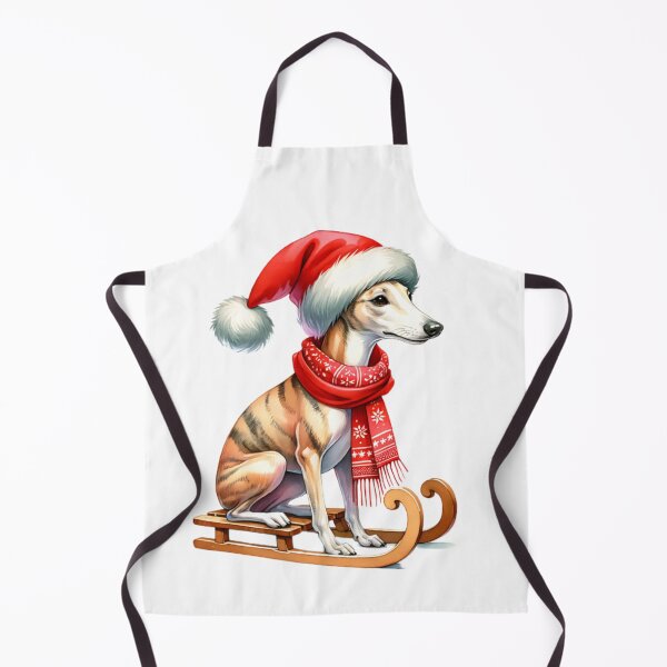 Item preview, Christmas Whippet Dog On A Sled designed and sold by TheAnimalZ00.