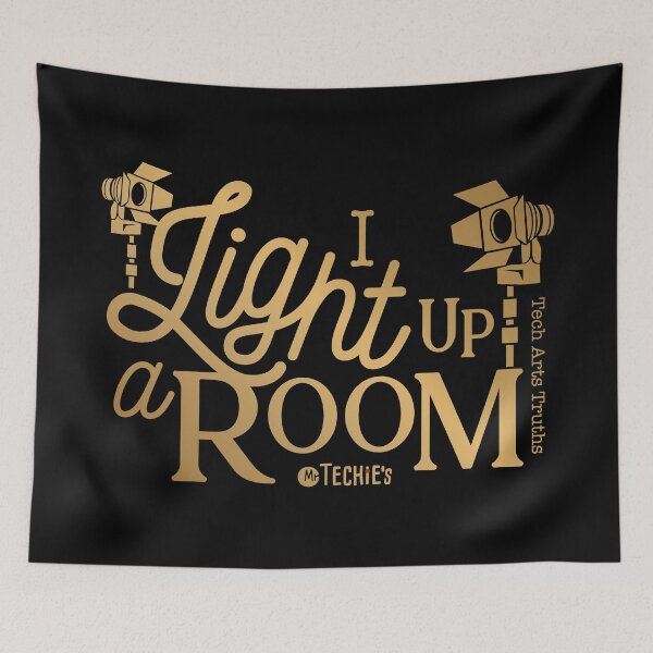 Item preview, I Light Up a Room – Worship Lighting Tech and AVL Humor Design designed and sold by MrTechies.