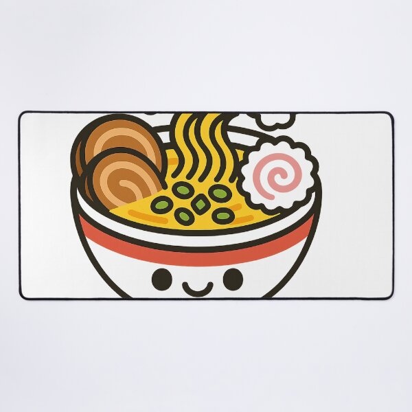 Item preview, Kawaii Smiling Ramen Bowl Illustration designed and sold by NipponPop.