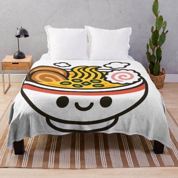 Item preview, Kawaii Smiling Ramen Bowl Illustration designed and sold by NipponPop.