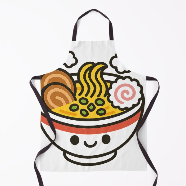 Item preview, Kawaii Smiling Ramen Bowl Illustration designed and sold by NipponPop.