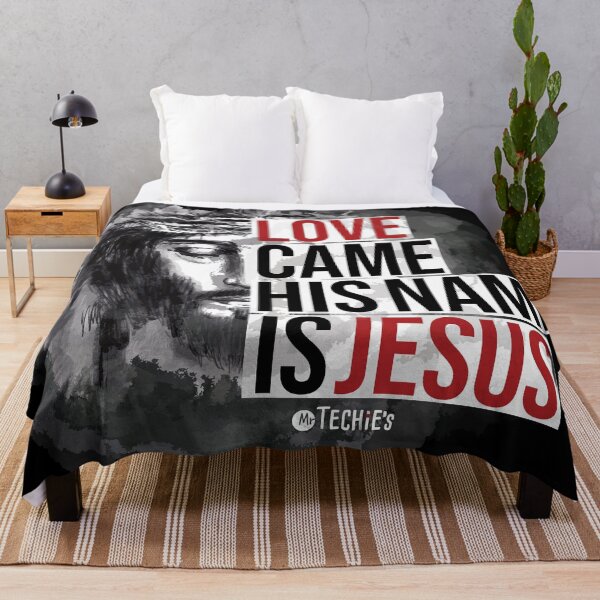 Item preview, Love Came His Name Is Jesus – Powerful Christian Statement and Worship Art Design designed and sold by MrTechies.