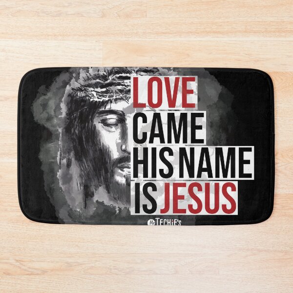 Item preview, Love Came His Name Is Jesus – Powerful Christian Statement and Worship Art Design designed and sold by MrTechies.