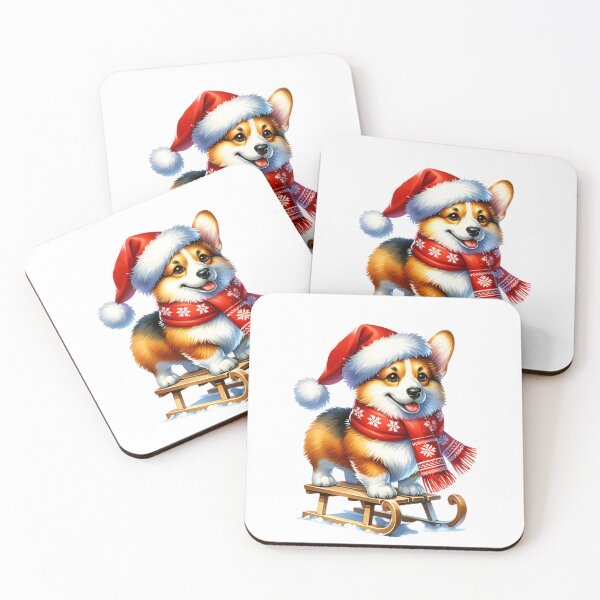 Item preview, Christmas Corgi Dog On A Sled designed and sold by TheAnimalZ00.