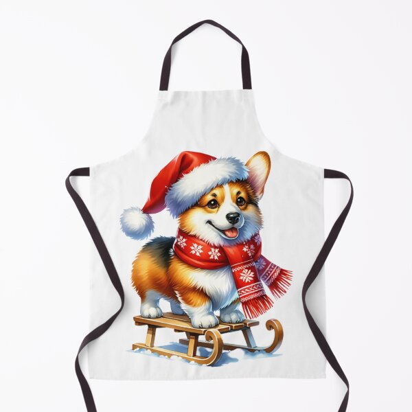 Item preview, Christmas Corgi Dog On A Sled designed and sold by TheAnimalZ00.