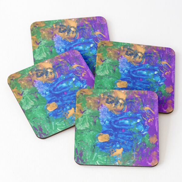 Item preview, Emotional Color Explosion – Natural DIY Pigment Abstract Art designed and sold by Marwamay.