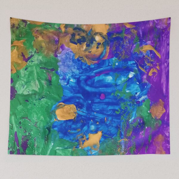 Item preview, Emotional Color Explosion – Natural DIY Pigment Abstract Art designed and sold by Marwamay.