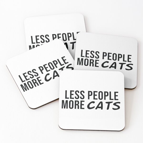 Item preview, Less People More Cats designed and sold by the-craft-shop.