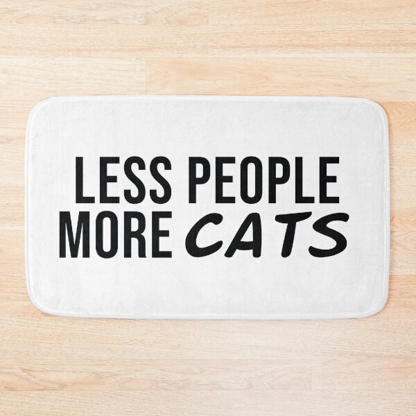 Item preview, Less People More Cats designed and sold by the-craft-shop.