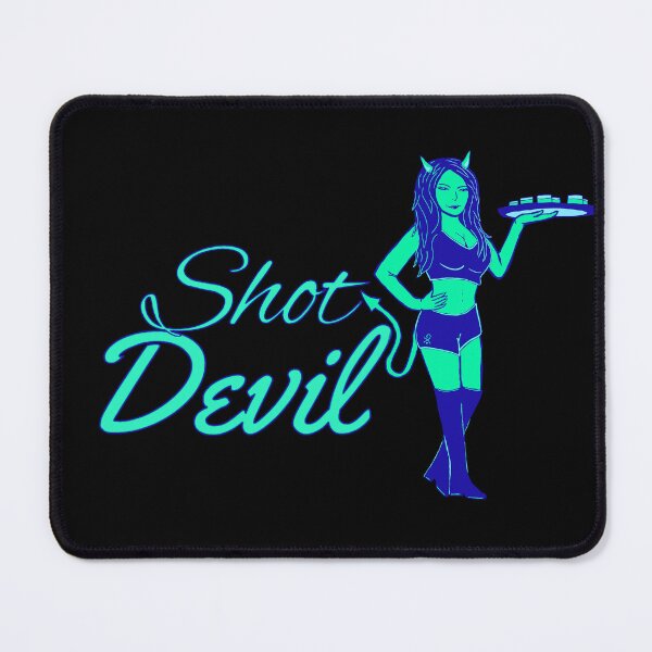Item preview, Shot devil (blue) designed and sold by ConfuzRandomly.