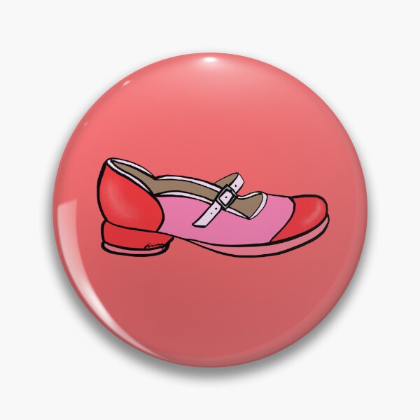 Item preview, Fluevog Sandra Mary Jane Shoe in Pink and Red designed and sold by anne m bray.