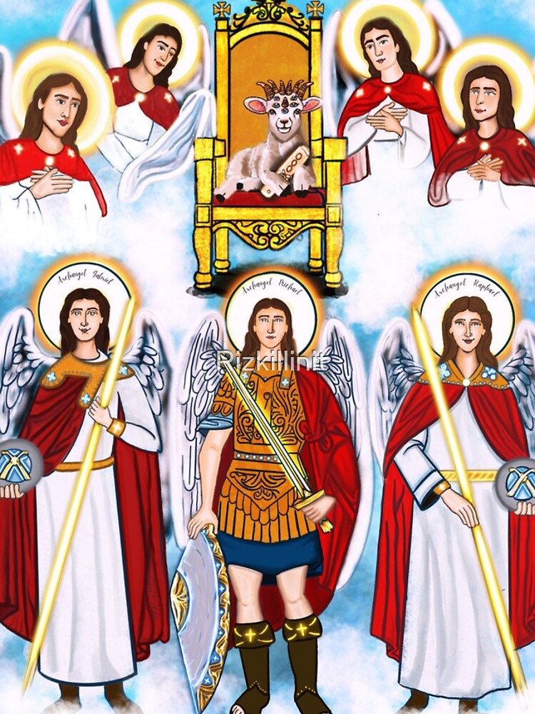 Thumbnail 4 of 4, iPhone Case, 7 Archangels  designed and sold by Rizkillinit.
