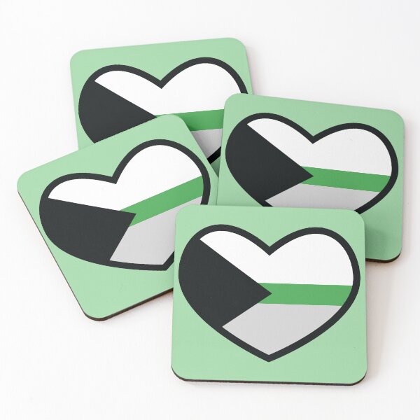 Item preview, Demiromantic Flag Heart  designed and sold by deadbeatprince-typography.