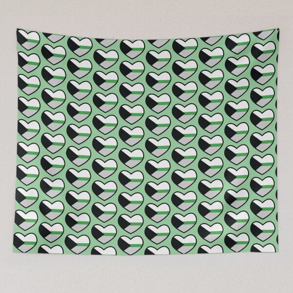 Item preview, Demiromantic Flag Heart  designed and sold by deadbeatprince-typography.