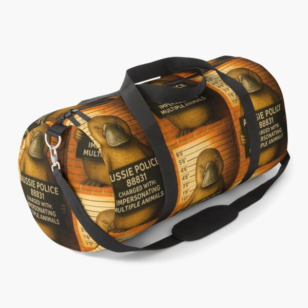 Item preview, Platypus Mugshot – Funny Aussie Animal Art from Outback Offenders designed and sold by Michael van der Hoorn.