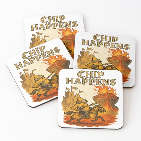 Item preview, Chip Happens: Nacho Knight Charge designed and sold by POD DYNASTY.