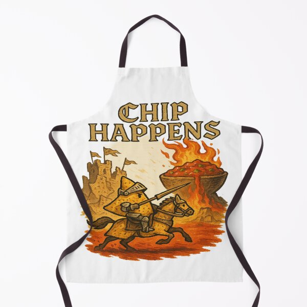 Item preview, Chip Happens: Nacho Knight Charge designed and sold by POD DYNASTY | Original Print On Demand T-Shirt Graphics.