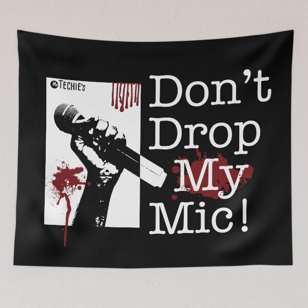 Item preview, Don’t Drop My Mic – Worship Tech and Audio Crew Graphic designed and sold by MrTechies.