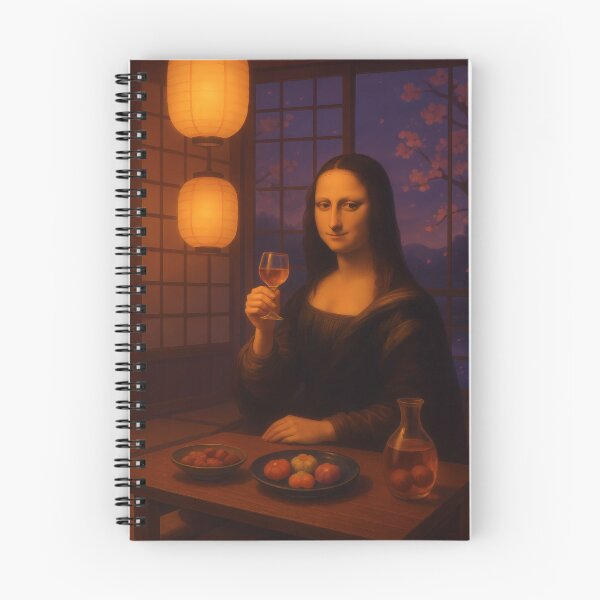 Item preview, Mona Lisa Drinking Umeshu Japanese Vintage 2 designed and sold by mildaclairmo.