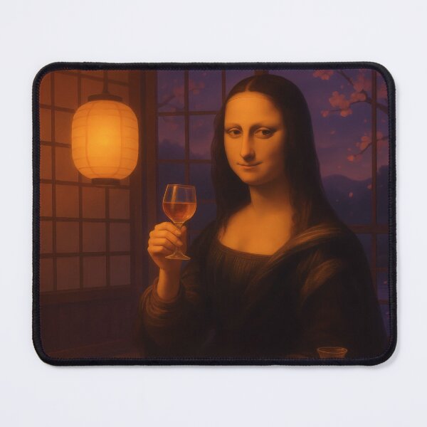 Item preview, Mona Lisa Drinking Umeshu Japanese Vintage 2 designed and sold by mildaclairmo.