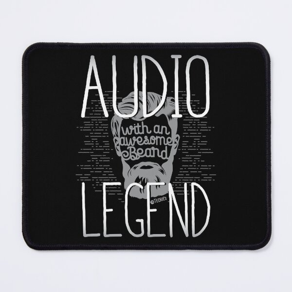Item preview, Audio Legend with an Awesome Beard – Pro Sound Tech Graphic designed and sold by MrTechies.