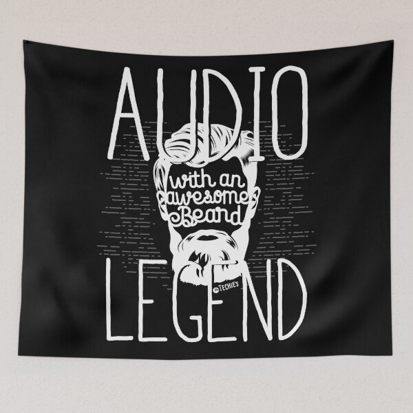 Item preview, Audio Legend with an Awesome Beard – Pro Sound Tech Graphic designed and sold by MrTechies.