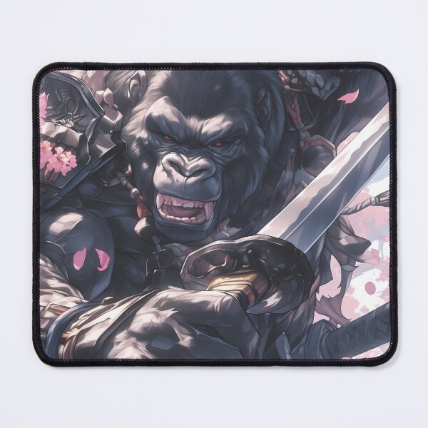 Item preview, Animal Samurai Gorilla Among Sakura Blossoms Wielding Katana Blade designed and sold by mildaclairmo.