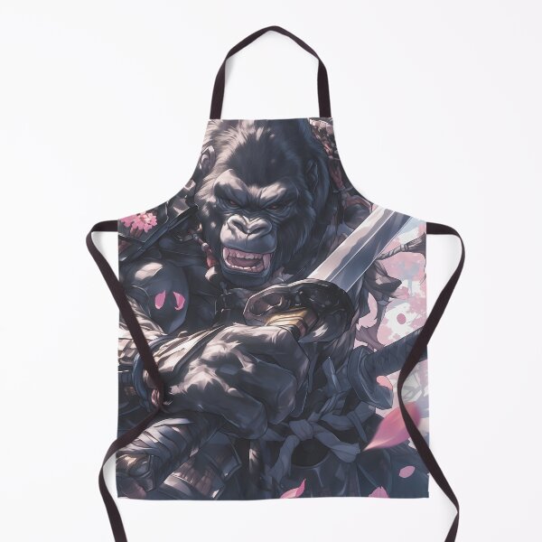 Item preview, Animal Samurai Gorilla Among Sakura Blossoms Wielding Katana Blade designed and sold by mildaclairmo.