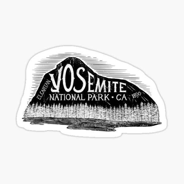 Item preview, Copy of Yosemite National Park Elcapitan label.  designed and sold by John Morris Illustration.