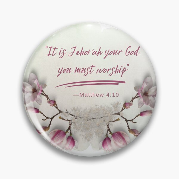 Item preview, “It is Jehovah your God you must worship”​ —Matthew 4:10 designed and sold by GiftableGems.