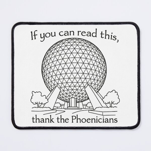 Item preview, Thank the Phoenicians (in black) designed and sold by Panicked Pixie.