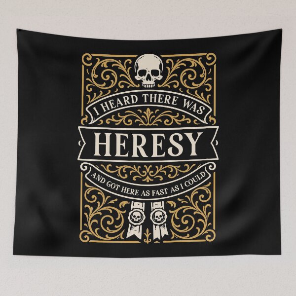 Item preview, I Heard there was Heresy Funny Wargaming designed and sold by pixeptional.