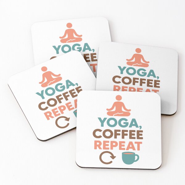 Item preview, Yoga, Coffee, Repeat Design designed and sold by Merchbes.