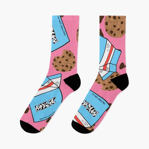 Item preview, Chocolate Chip Cookies and Milk Cartons on Pink designed and sold by MBeesShop.