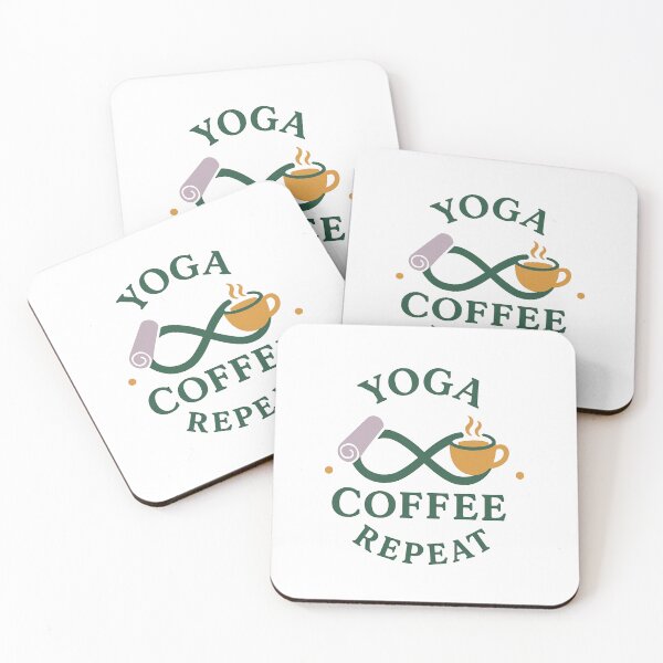 Item preview, Yoga, Coffee, Repeat Design designed and sold by Merchbes.