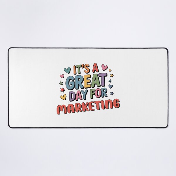 Vista previa del artículo con la obra «Es un gran día para el marketing - Amante del marketing divertido», diseñado y vendido por Watsonarts.