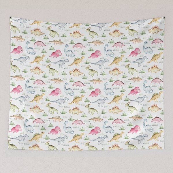 Item preview, Pastel Dinosaur Pattern designed and sold by WeTheWeirdosCo.