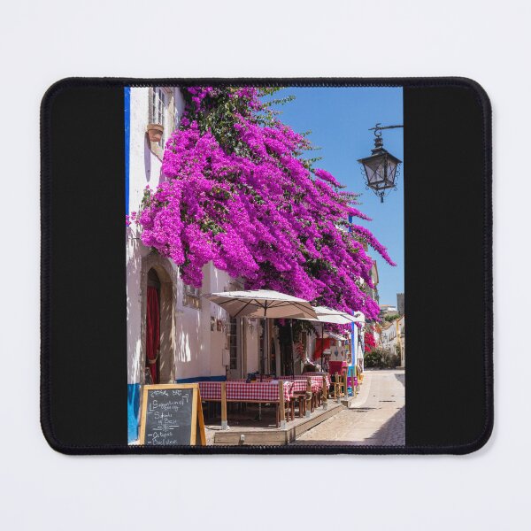 Item preview, Óbidos Village Restaraunt Framed In Bougainvillea designed and sold by PsychoAlien.com.